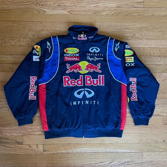 Formula 1 Red Bull Racing Jacket Men’s F1 Embroidered Retro Y2k Unisex